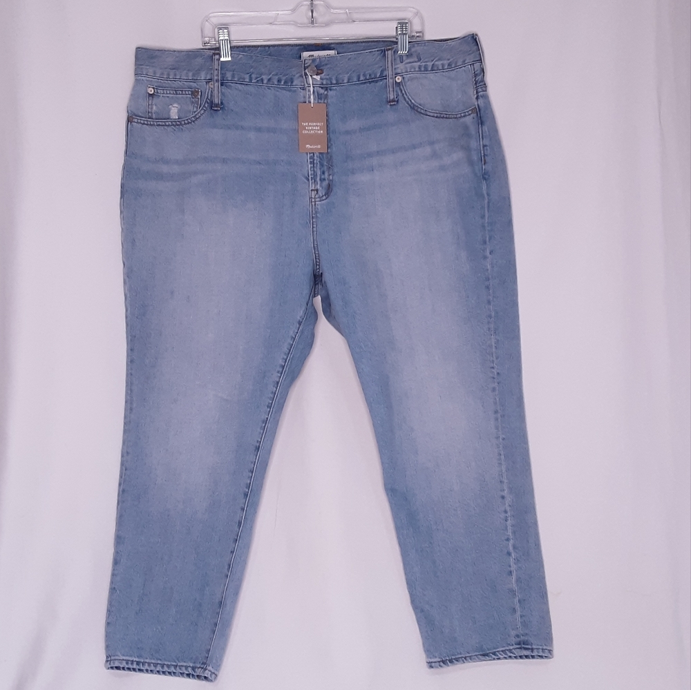 💎Madewell Womens Perfect Vintage Jean Light Wash Size 36 Relaxed